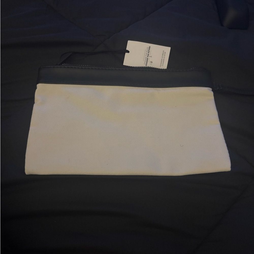 Yves Saint Laurent Cream and Black Cosmetic Pouch - Picture 2 of 2